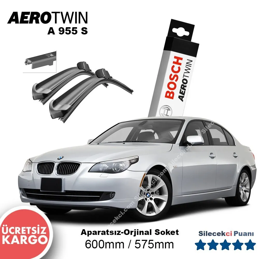 Bmw 5 Silecek Takımı (2004-2009) (E60) Bosch Aerotwin A955S