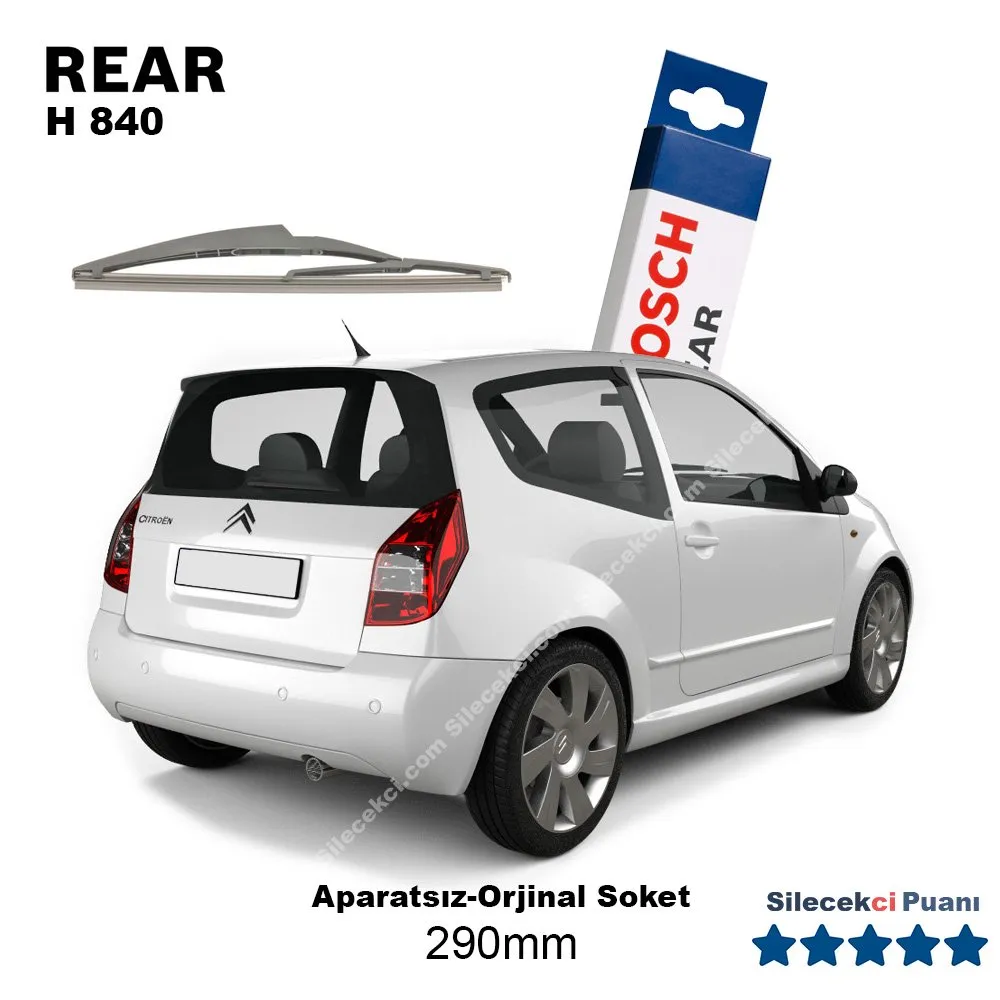 Citroen C2 Arka Silecek (2003-2008) Bosch Rear H840