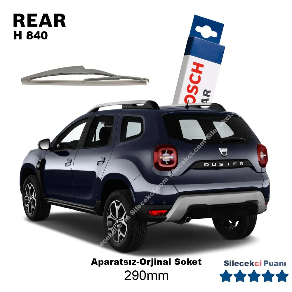 Dacia Duster Arka Silecek (2018- …) Bosch Rear H840
