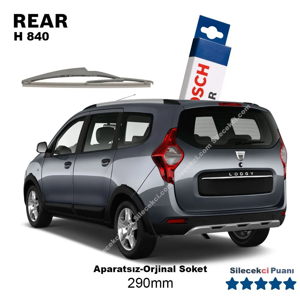 Dacia Lodgy Arka Silecek (2016-2021) Bosch Rear H840
