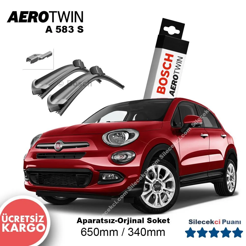 Fiat 500 X Silecek Takımı (2015-2020) Bosch Aerotwin A583S