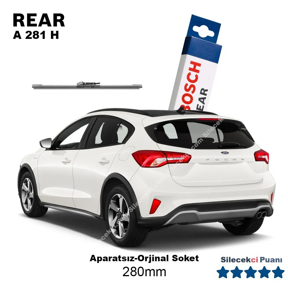 Ford Focus 4 Arka Silecek (2019-2022) Bosch Rear A281H