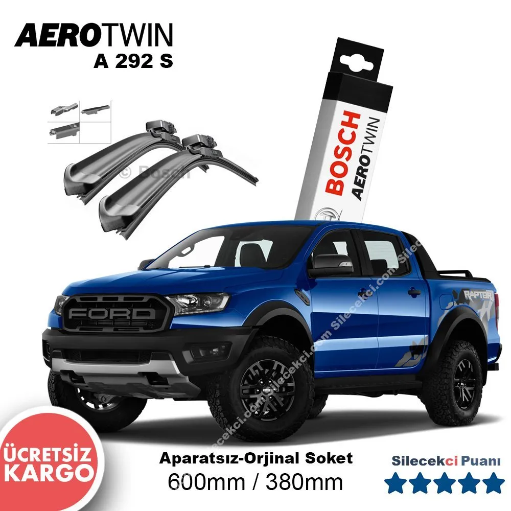 Ford Ranger Silecek Takımı (2016-2021) Bosch Aerotwin A292S
