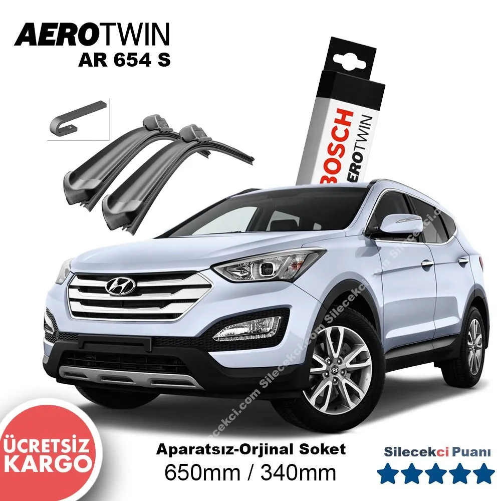 Hyundai Santafe Silecek Takımı (2013-2015) Bosch Aerotwin AR654S