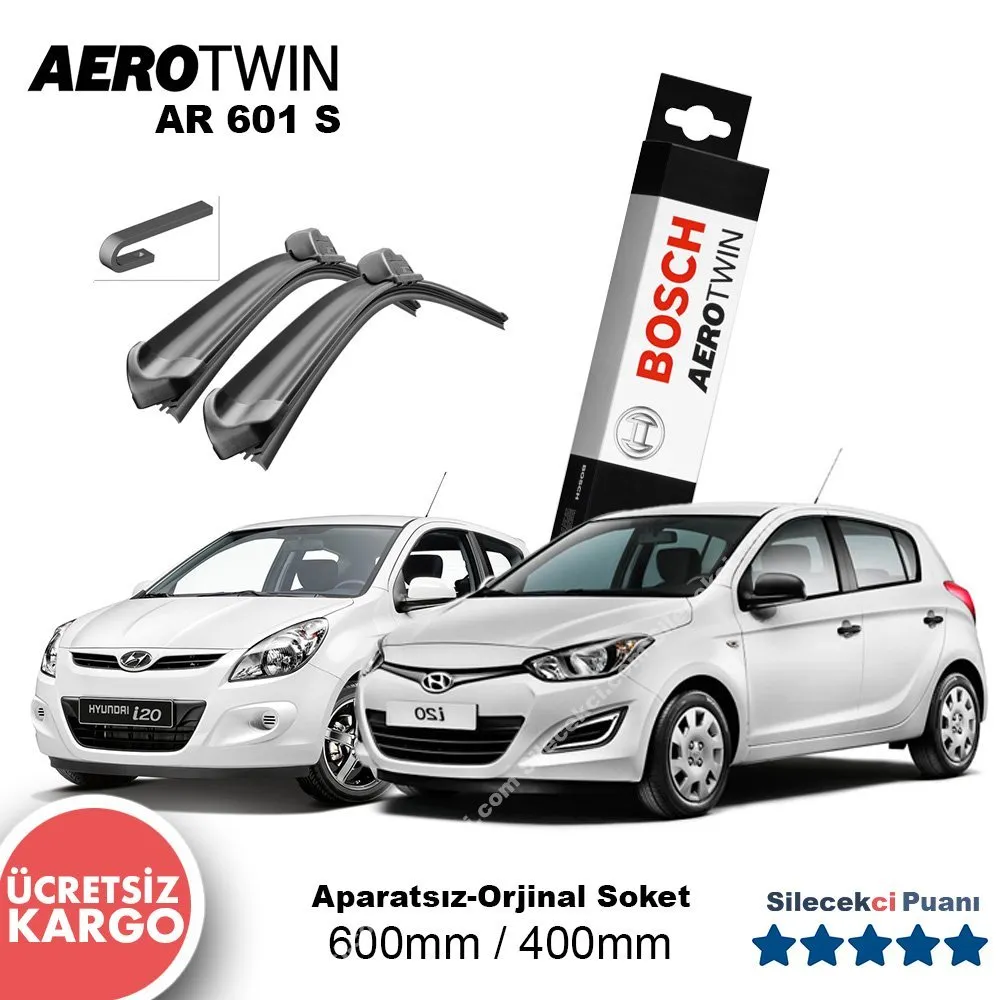 Hyundai i20 Silecek (2008-2014) Bosch Aerotwin AR601S