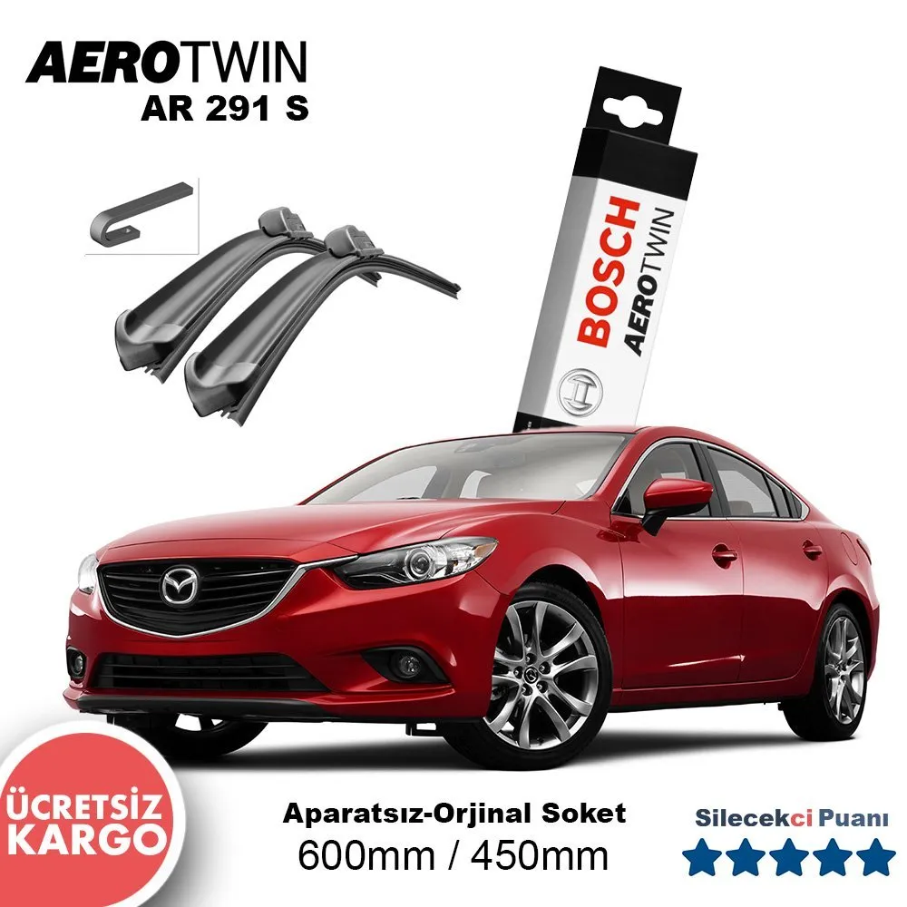 Mazda 6 Silecek Takımı (2013-2015) Bosch Aerotwin AR291S
