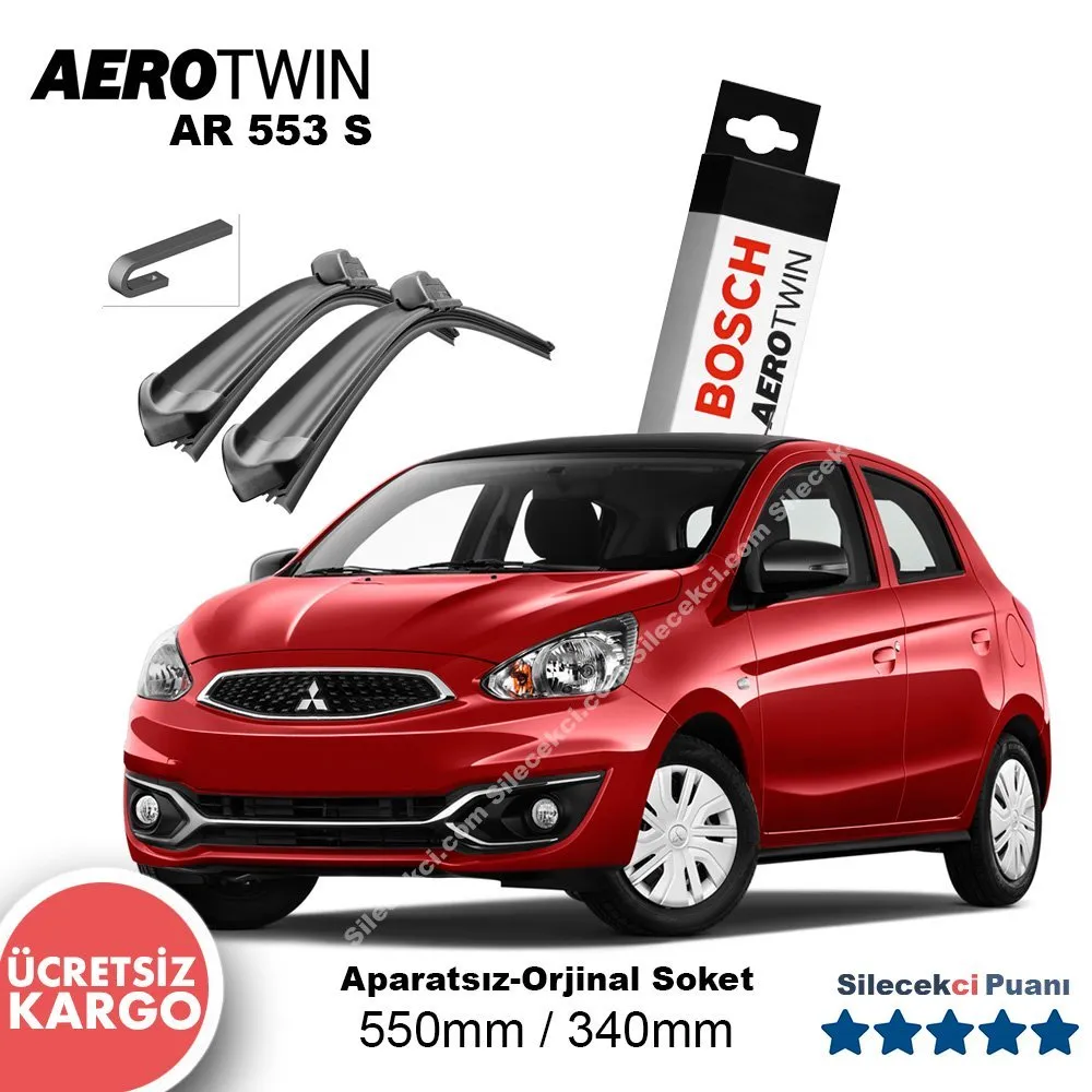 Mitsubishi Space Star Silecek Takımı (2013-2015) Bosch Aerotwin AR553S
