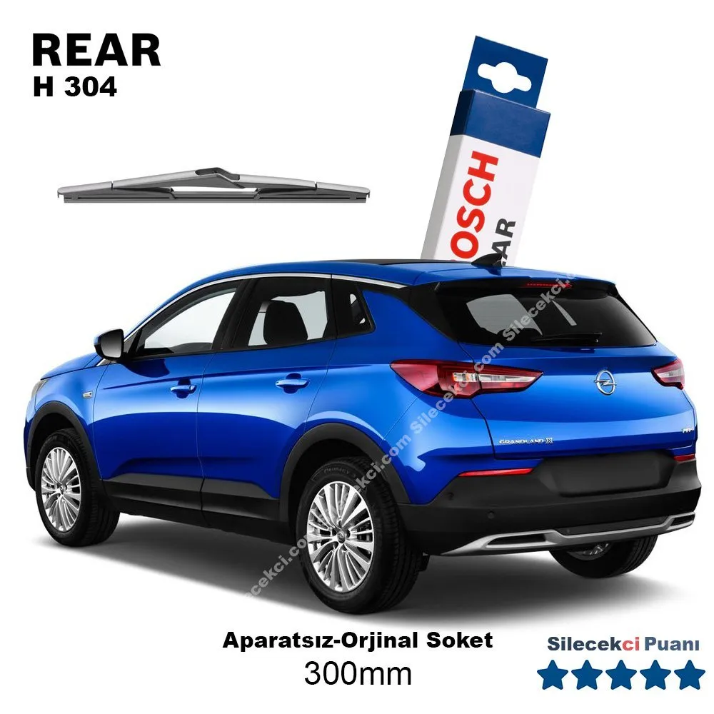 Opel Grandland X Arka Silecek (2017-2021) Bosch Rear H304