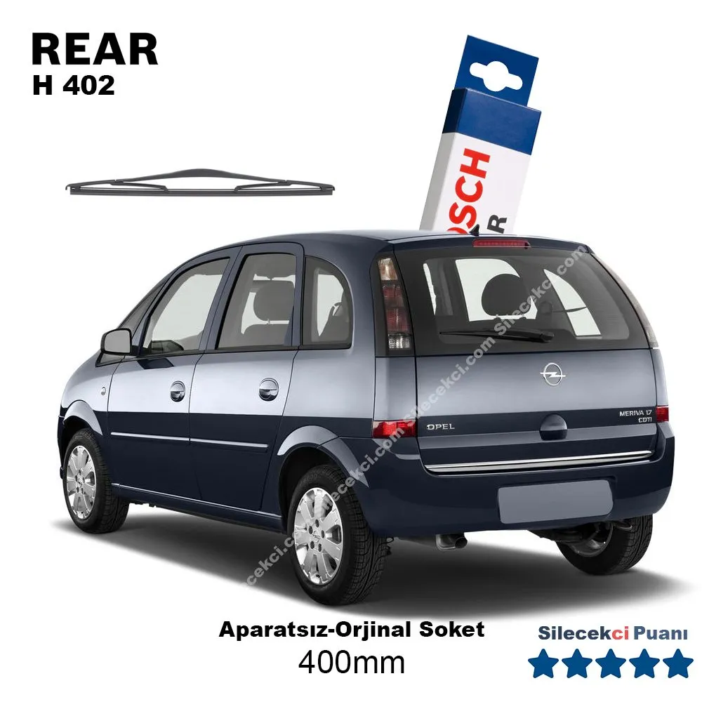 Opel Meriva Arka Silecek (2003-2010) Bosch Rear H402