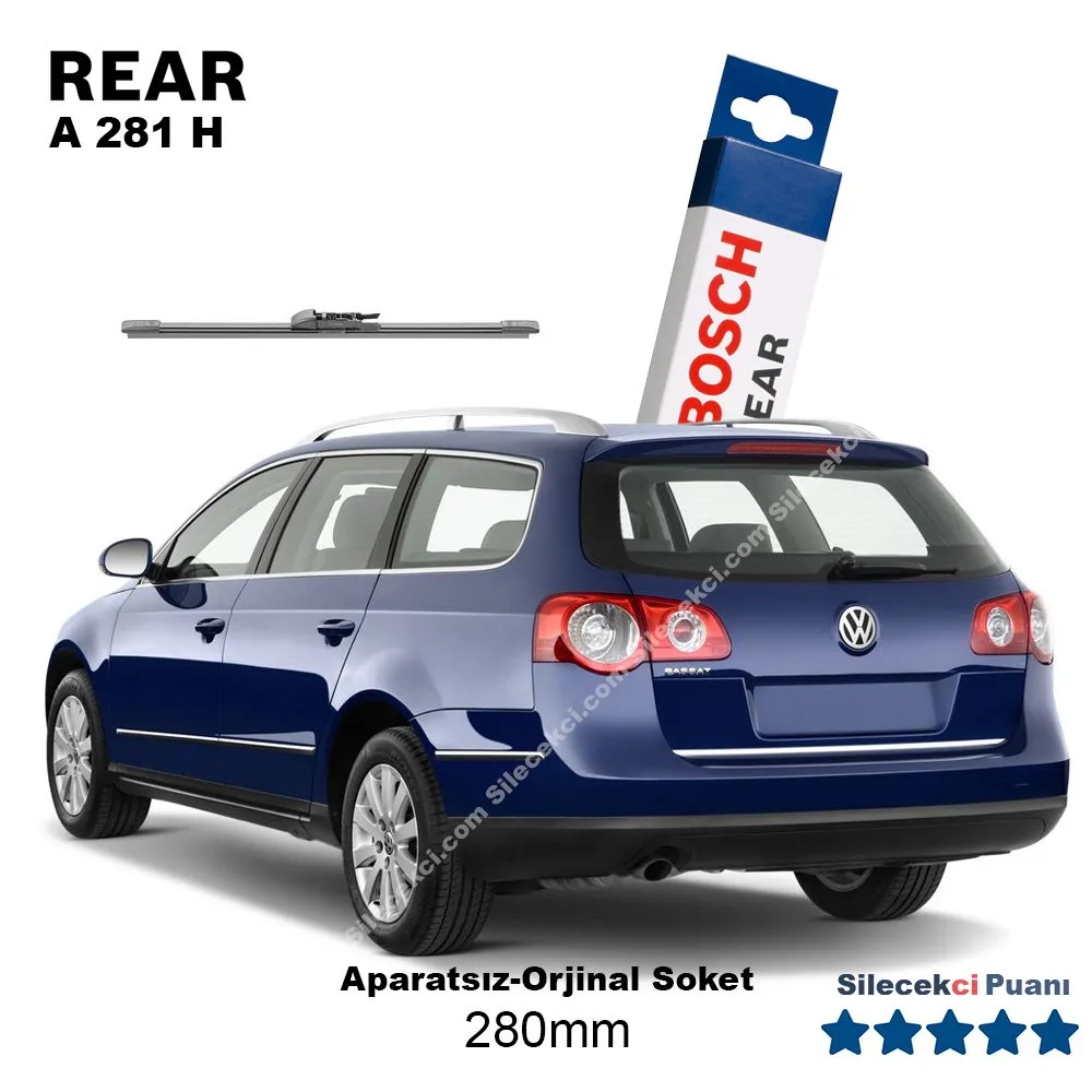 Passat Variant Arka Silecek (2005-2010) Bosch Rear A281H