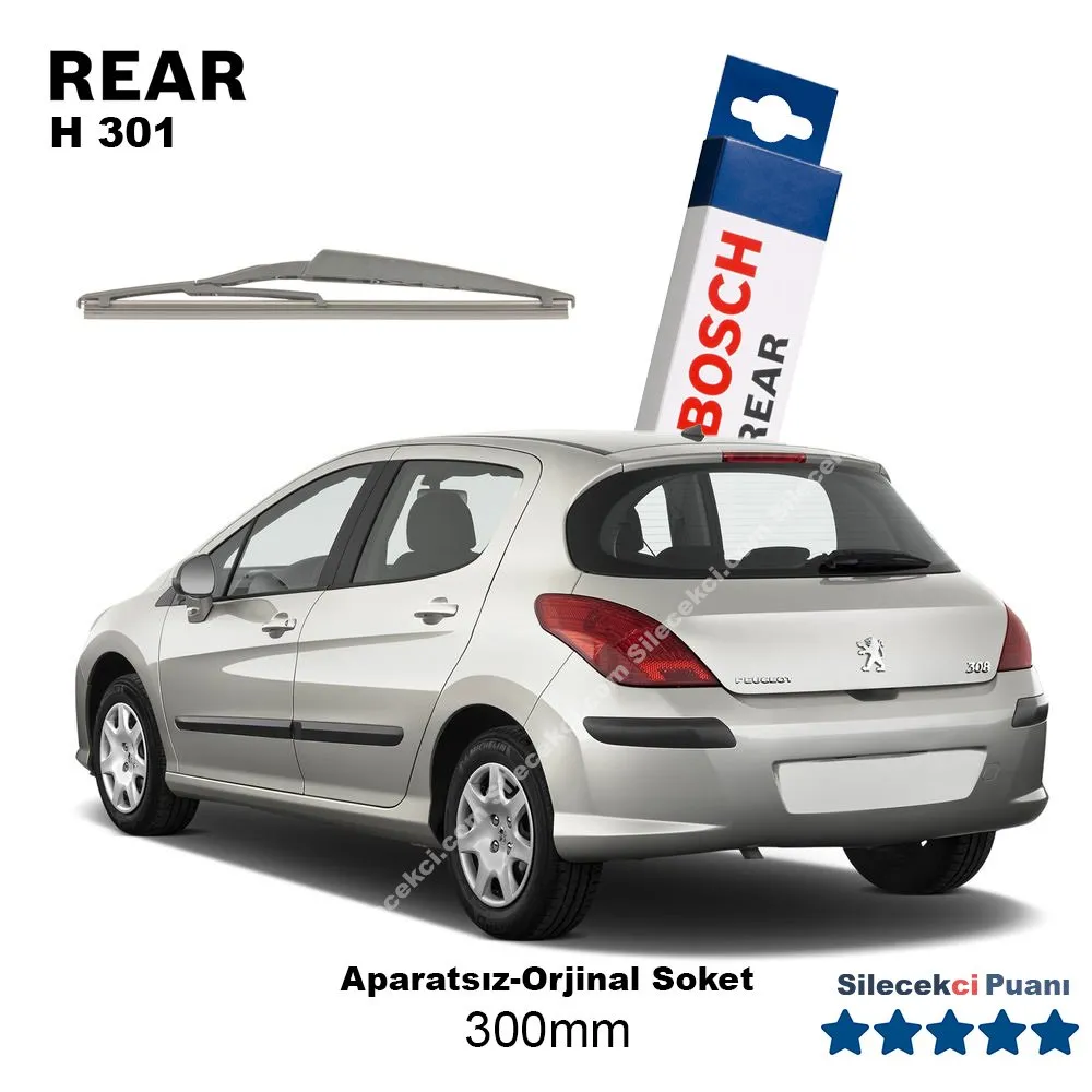 Peugeot 308 Arka Silecek (2007-2013) Bosch Rear H301
