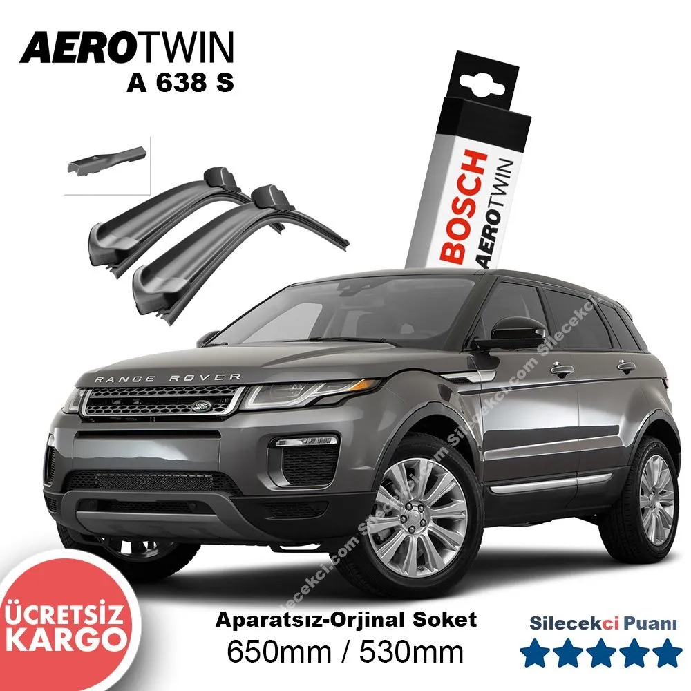 Range Rover Evoque Silecek (2019-2021) Bosch Aerotwin A638S