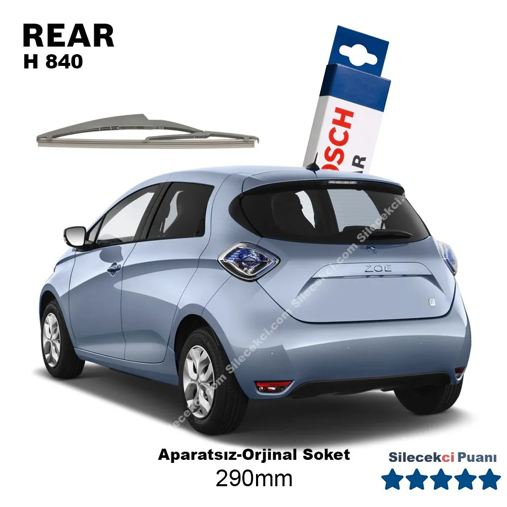 Renault Zoe Arka Silecek (2013-2019) Bosch Rear H840