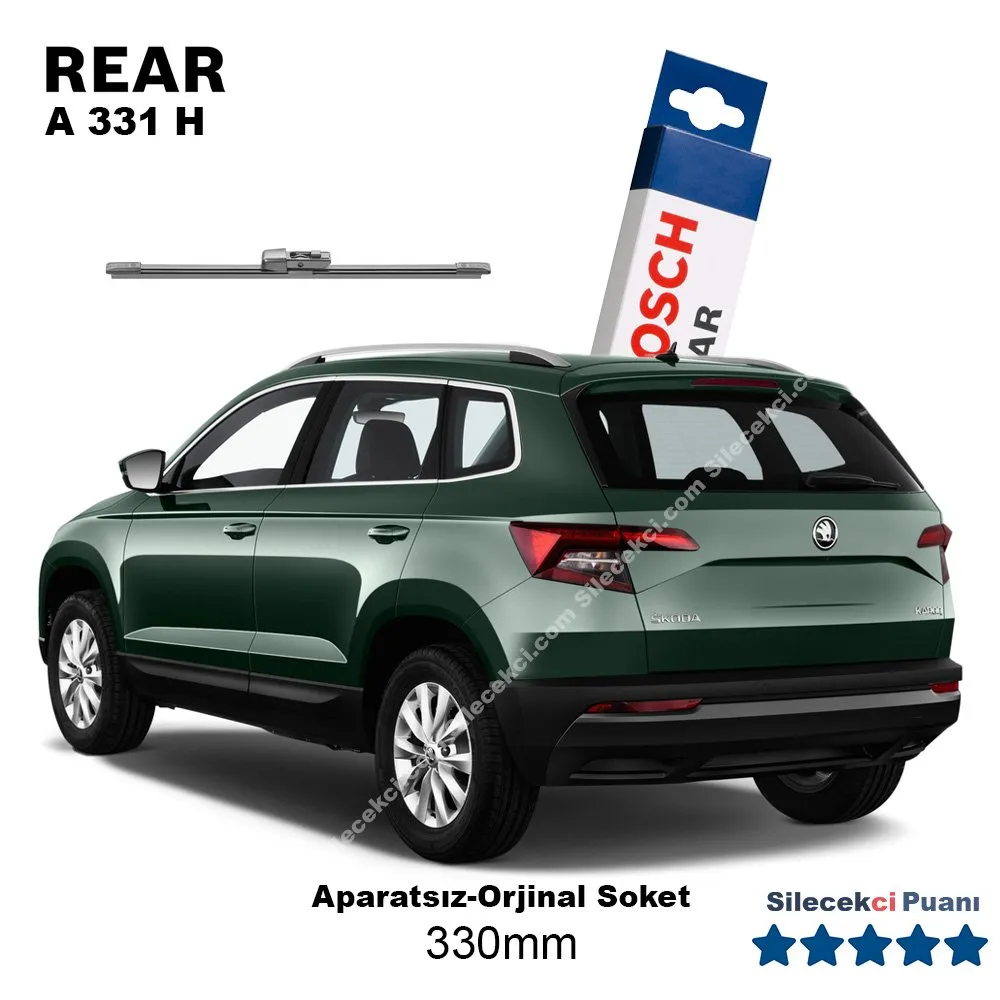 Skoda Karoq Arka Silecek (2018-2021) Bosch Rear A331H