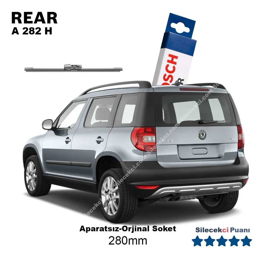 Skoda Yeti Arka Silecek (2009-2016) Bosch Rear A282H