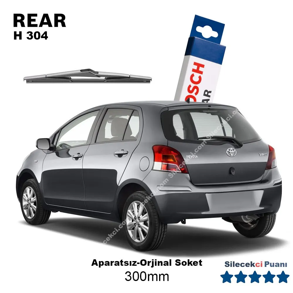 Toyota Yaris Arka Silecek (2006-2010) Bosch Rear H304