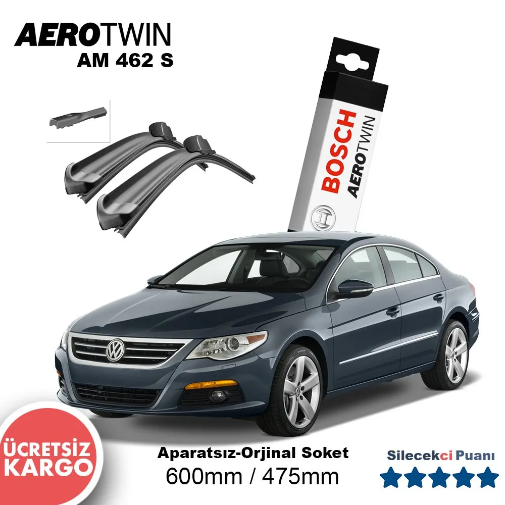 VW CC Silecek Takımı (2008-2011) Bosch Aerotwin AM462S