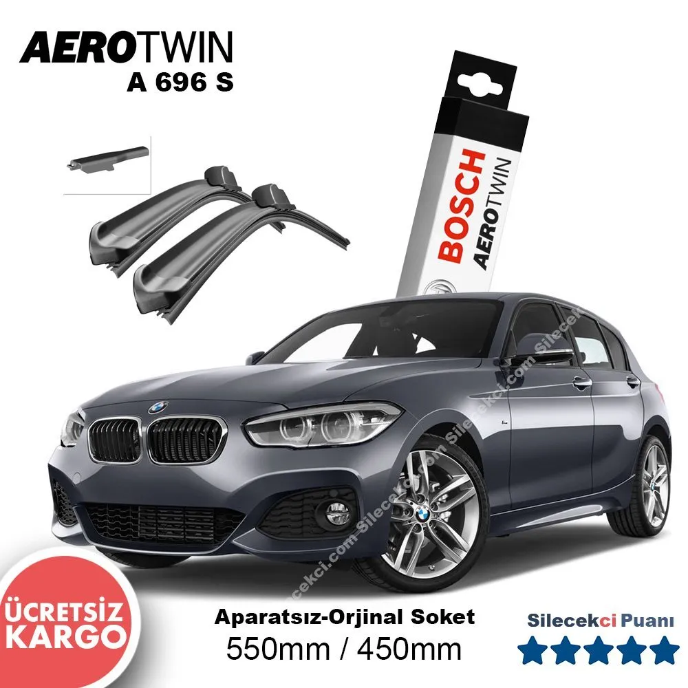 Bmw 1 Serisi Silecek (2012-2019) (F20-F21) Bosch Aerotwin A696S