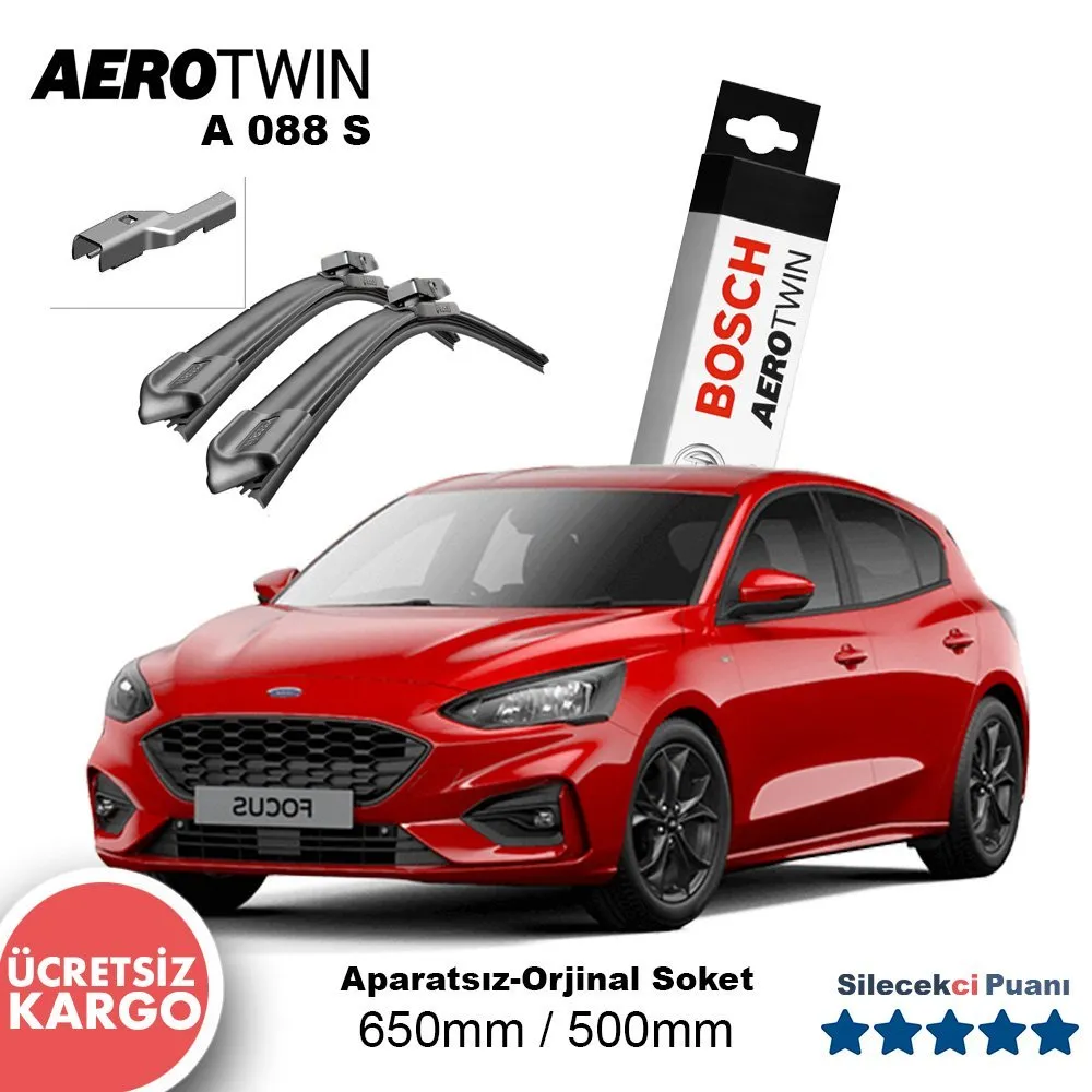 Ford Focus 4 Silecek Takımı (2019-2022) Bosch Aerotwin A088S