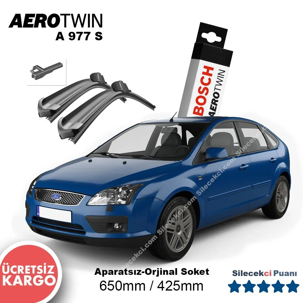 Ford Focus 2 Silecek Takımı (2004-2011) Bosch Aerotwin A977S