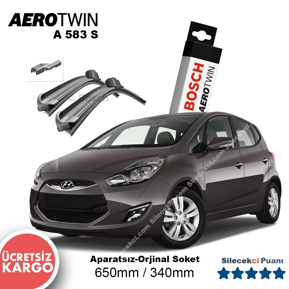 Hyundai iX20 Silecek Takımı (2011-2014) Bosch Aerotwin A583S