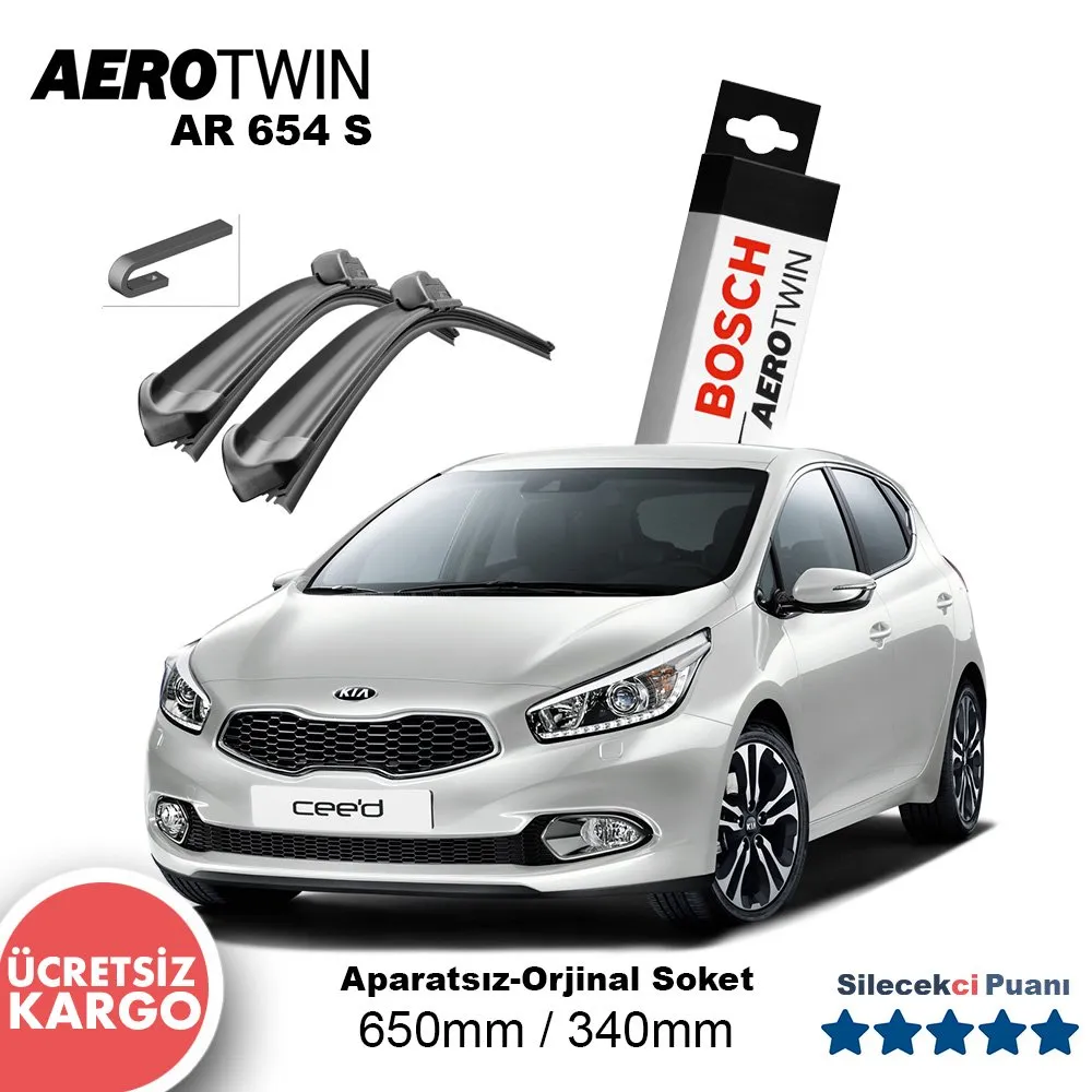 Kia Ceed Silecek Takımı (2012-2018) Bosch Aerotwin AR654S