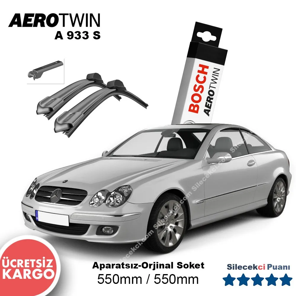 Mercedes CLK Silecek Takımı (2003-2009) (C209) Bosch Aerotwin A933S