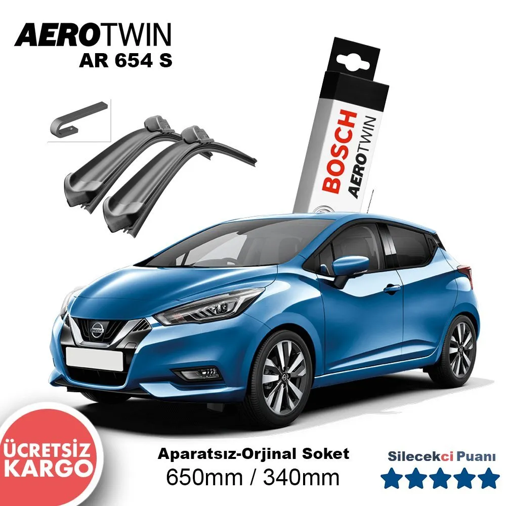 Nissan Micra Silecek (2019-2021) Bosch Aerotwin AR654S