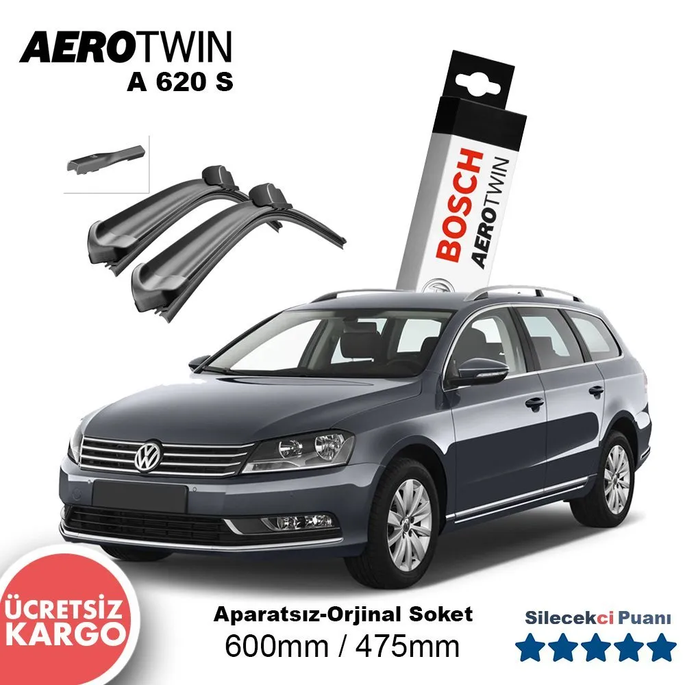 VW Passat Variant Silecek (2011-2014) Bosch Aerotwin A620S