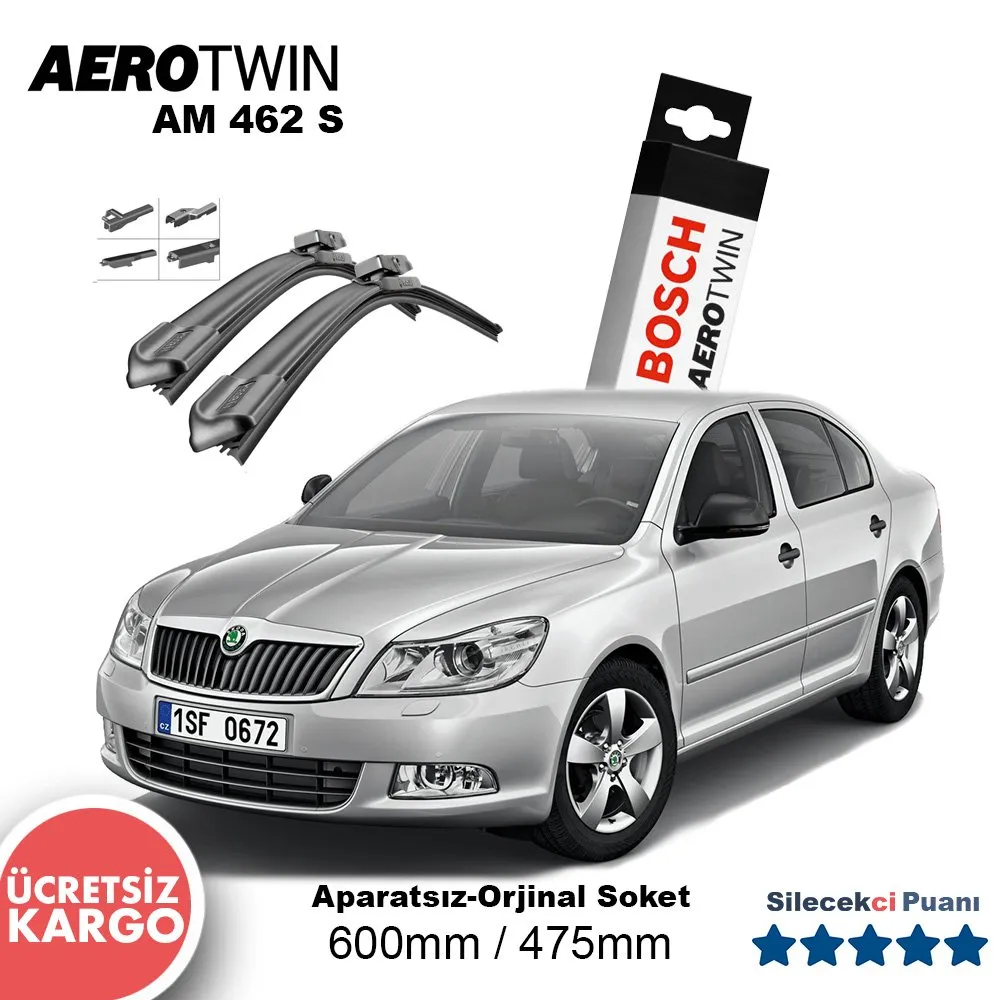 Skoda Octavia Silecek Seti (2006-2012) Bosch Aerotwin AM462S