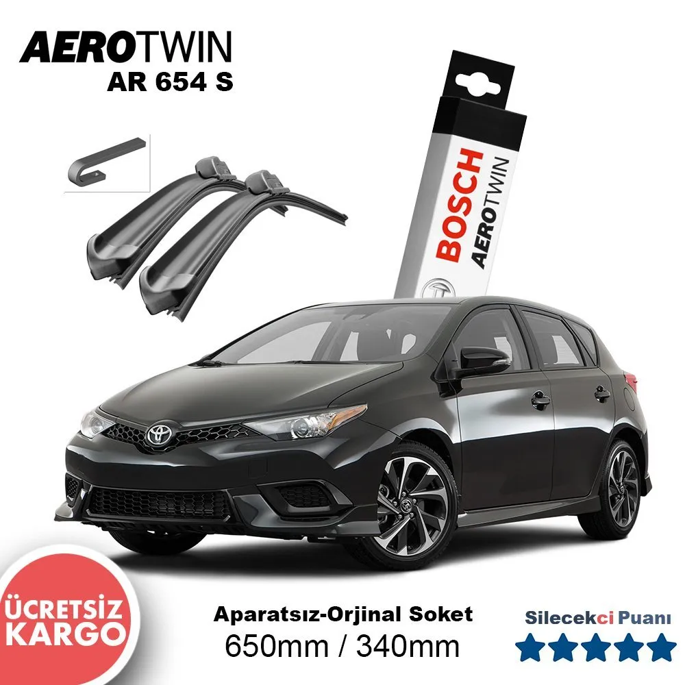 Toyota Auris Silecek Takımı (2013-2019) Bosch Aerotwin AR654S