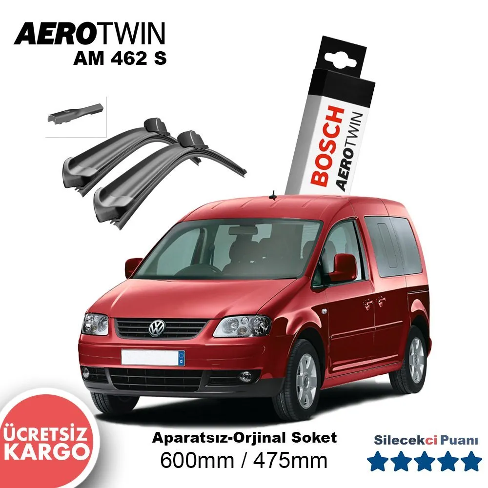VW Caddy Silecek Takımı (2004-2006) Bosch Aerotwin AM462S