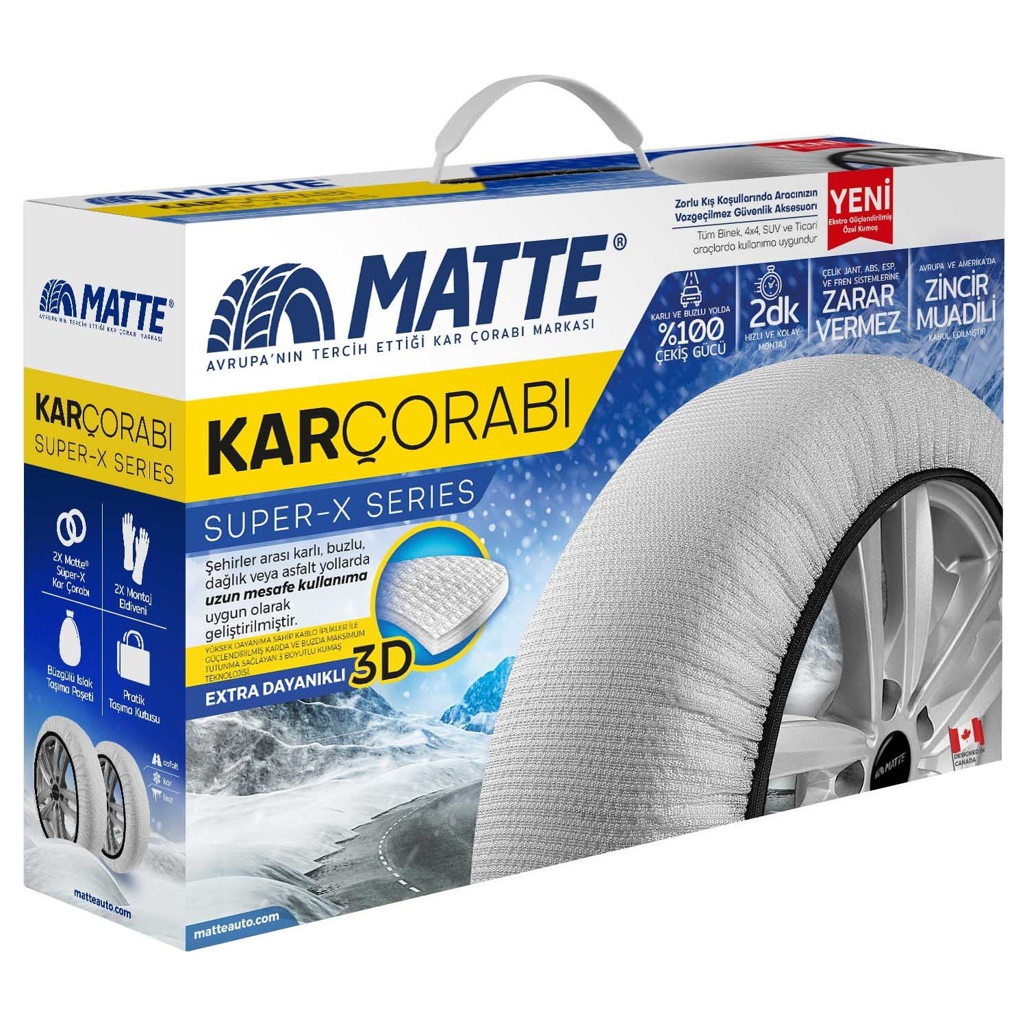 Matte Kar Çorabı – Superx Series