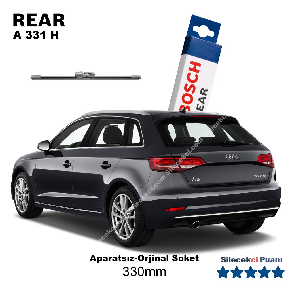 Audi A3 Arka Silecek (2012-2019) Bosch Rear A331H