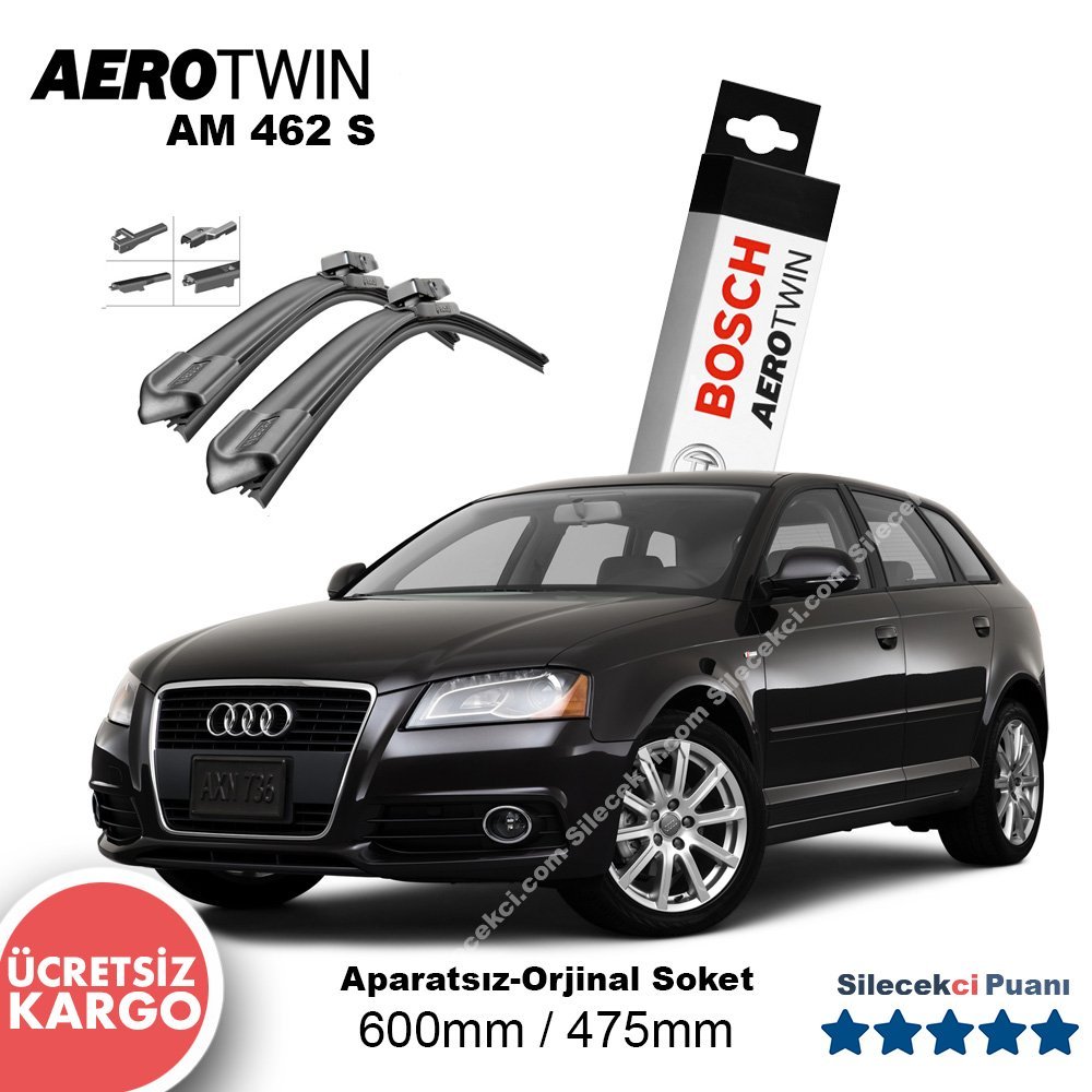 Audi A3 Silecek Takımı (2005-2012) (8P1) Bosch Aerotwin AM462S