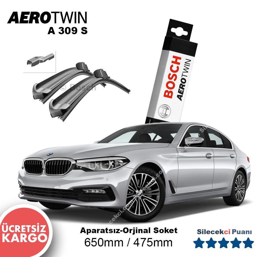 BMW 5 Serisi G30 Silecek (2017-2021) Bosch Aerotwin A309S