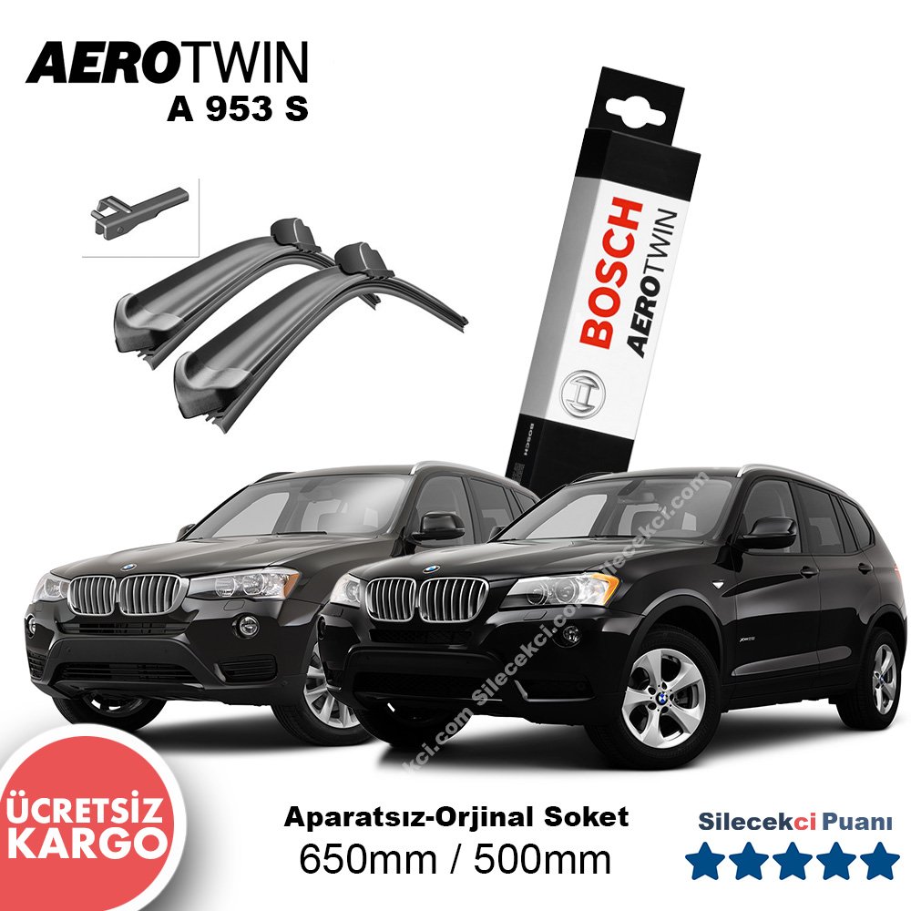BMW X3 Silecek Takımı (2011-2017) (F25) Bosch Aerotwin A953S