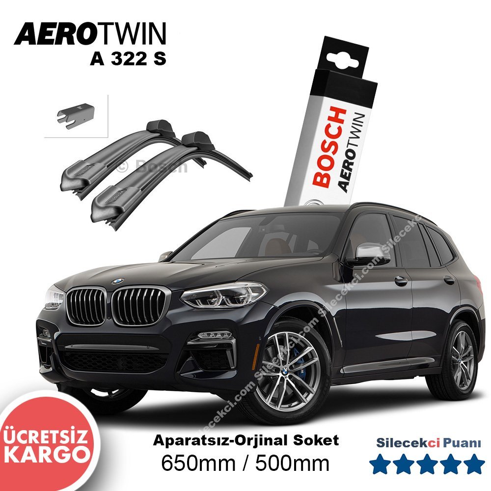 Bmw X3 Silecek Takımı (2018-2021) (G01) Bosch Aerotwin A322S
