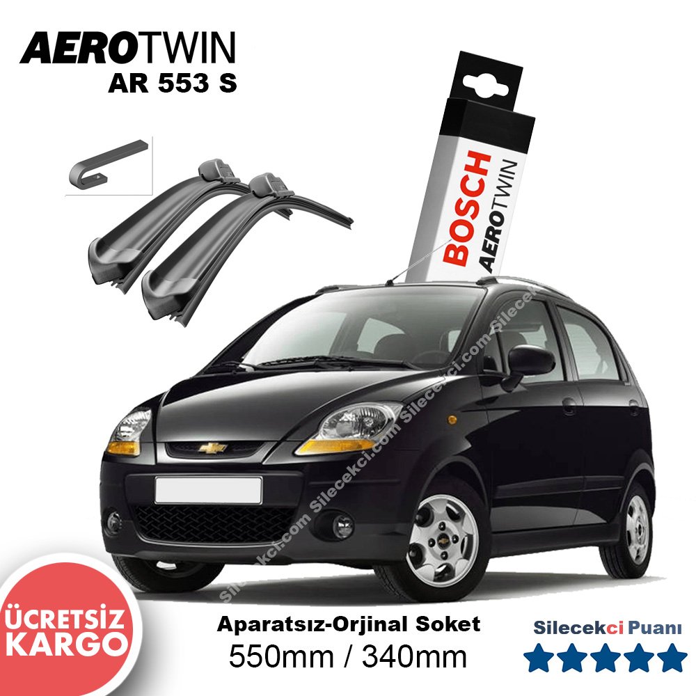 Chevrolet Spark Silecek Takımı (2005-2010) Bosch Aerotwin AR553S