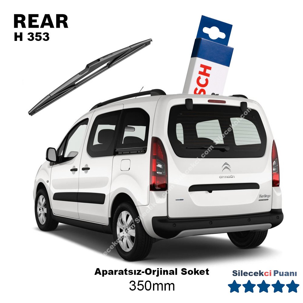 Citroen Berlingo Arka Silecek (2008-2018) Bosch Rear H353