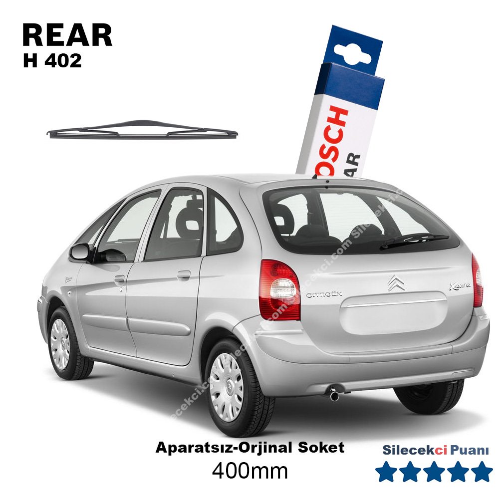 Citroen Xsara Picasso Arka Silecek (2001-2005) Bosch Rear H402