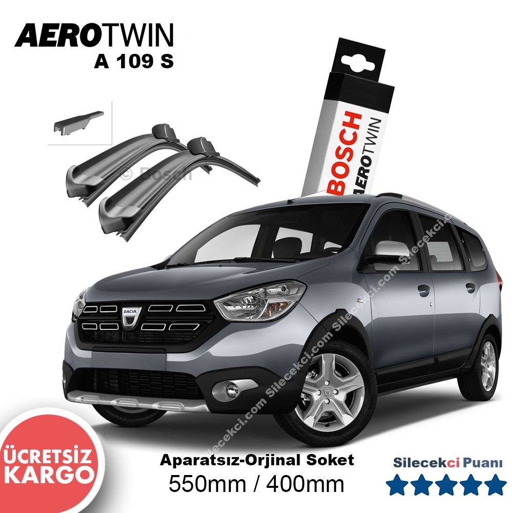 Dacia Lodgy Silecek Takımı (2016-2021) Bosch Aerotwin A109S