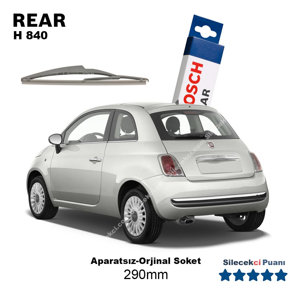 Fiat 500 Arka Silecek (2009- …) Bosch Rear H840