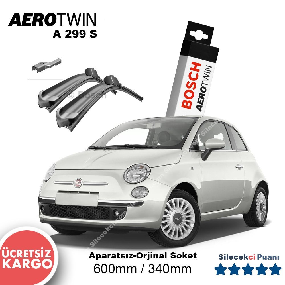Fiat 500 Silecek Takımı (2009- …) Bosch Aerotwin A299S