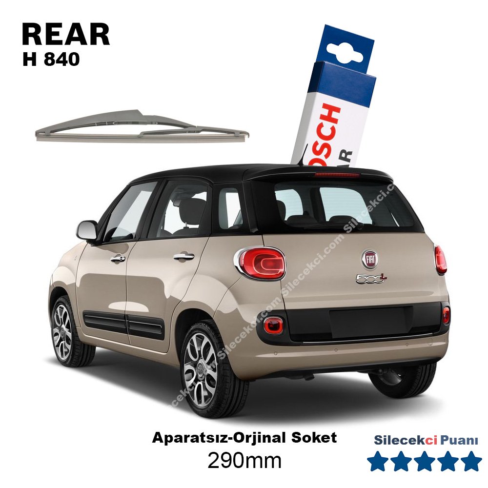 Fiat 500L Arka Silecek (2013-2017) Bosch Rear H840