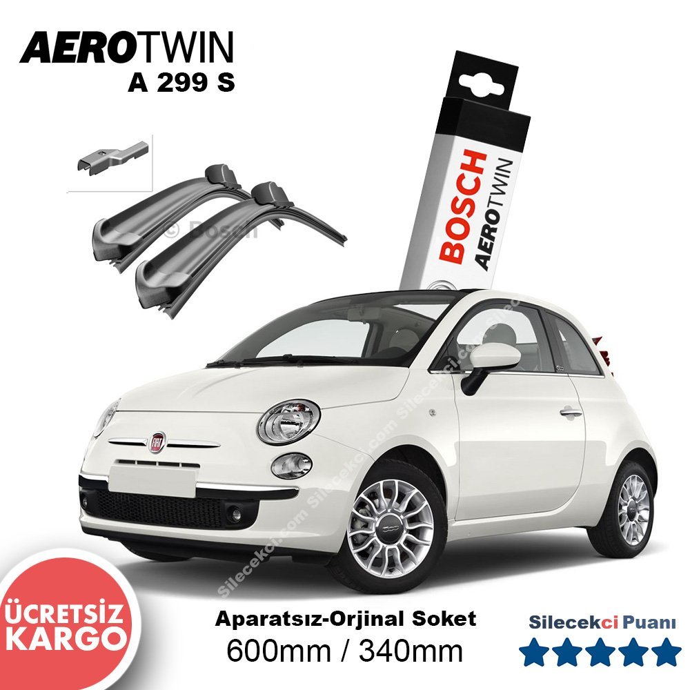 Fiat 500C Silecek Takımı (2009-2016) Bosch Aerotwin A299S
