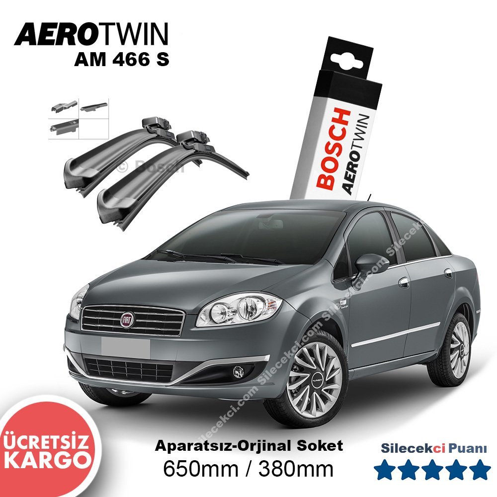 Fiat Linea Silecek Takımı (2007-2016) Bosch Aerotwin AM466S