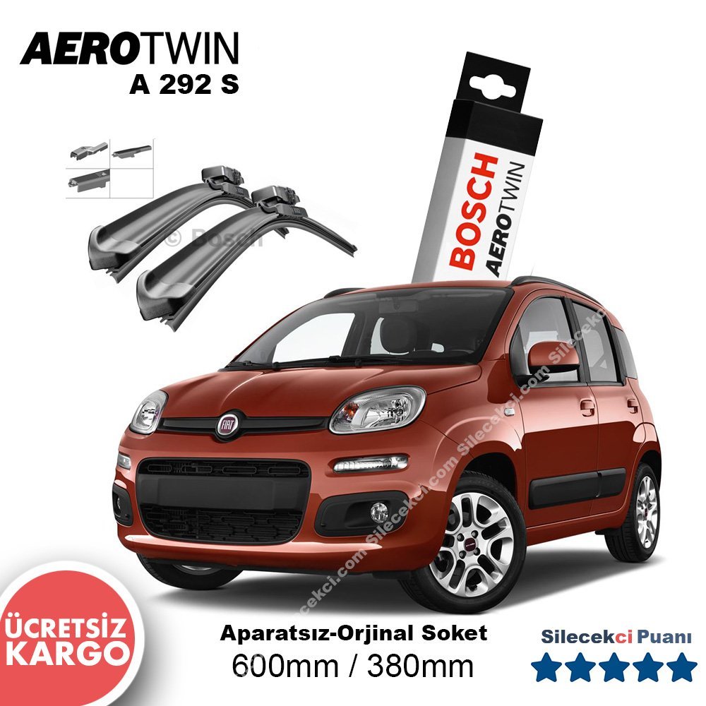 Fiat Panda Silecek Takımı (2012-2015) Bosch Aerotwin A292S