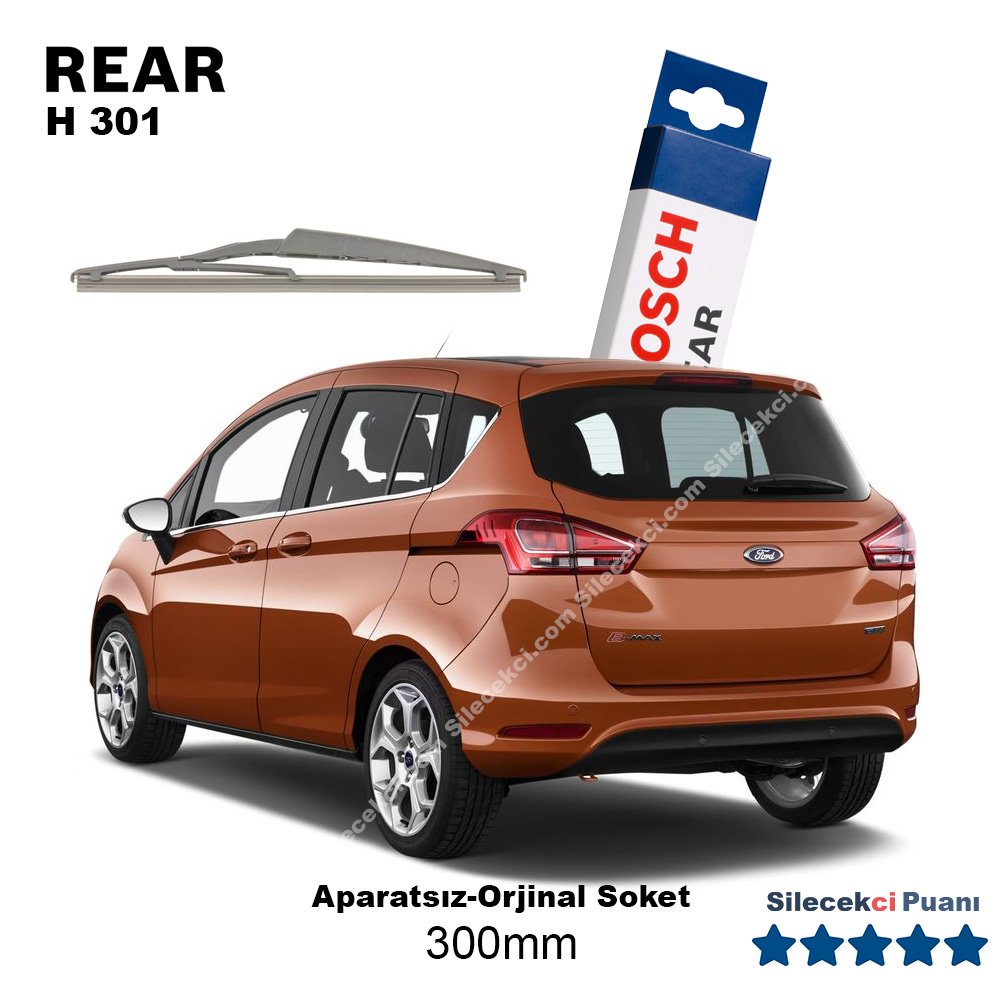 Ford B-Max Arka Silecek (2012-2017) Bosch Rear H301