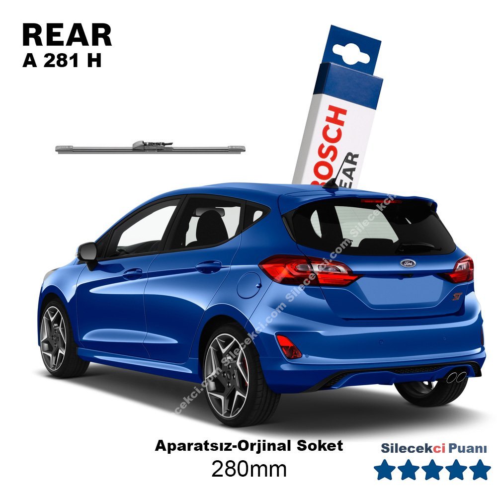 Ford Fiesta 8 Arka Silecek (2018-2021) Bosch Rear A281H
